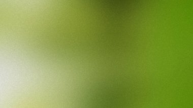 İnce bir tahıl dokusu ve parlak ışıklarla dolu canlı yeşil eğimli arkaplan.