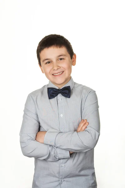 Portrait of a funny and handsome teenager, young man, child — Stock Photo, Image