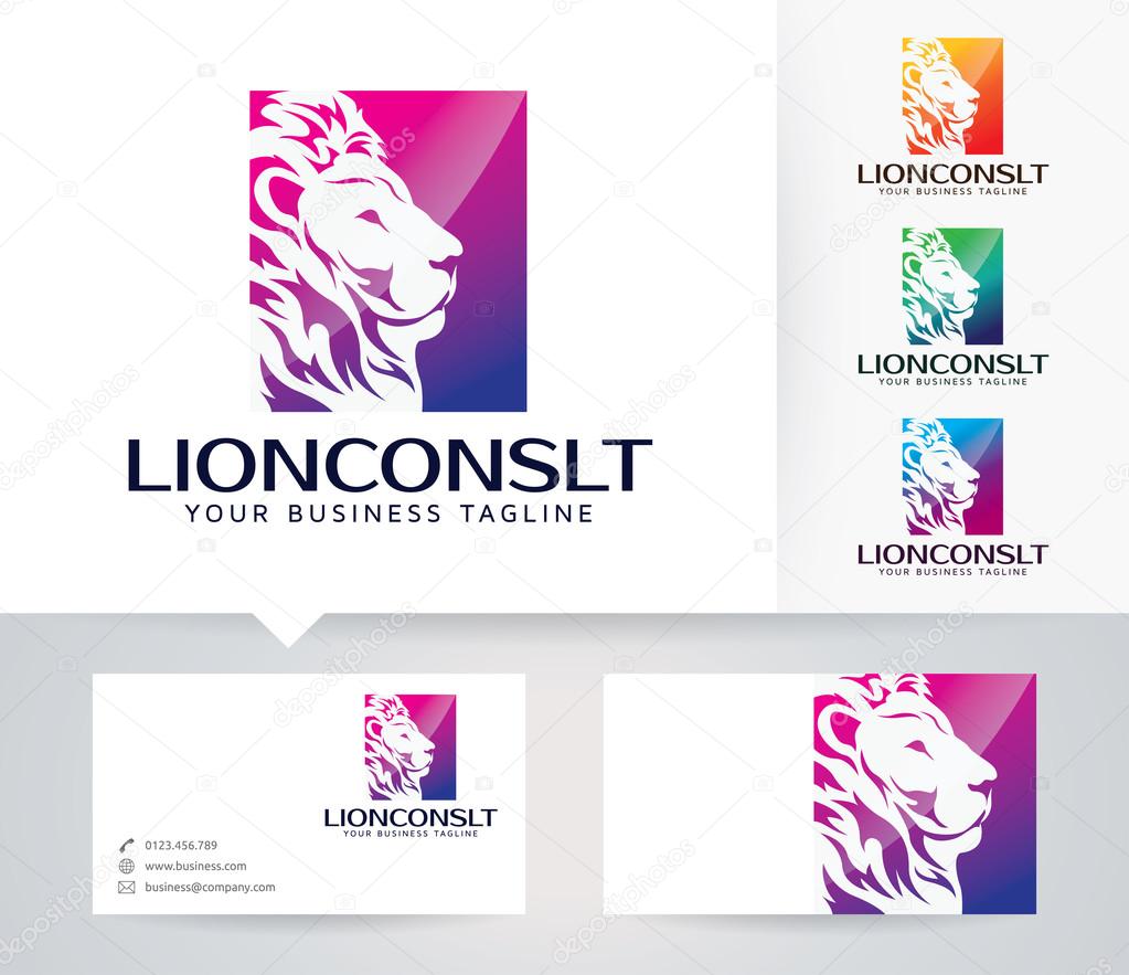 Lion Consulting, Vector logo template