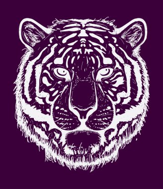 Kaplan Başı Vektör illüstrasyonu