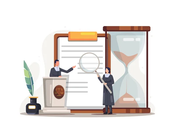 Illustration Des Services Justice Juridique Droit Concept Réglementation Juridique Système — Image vectorielle