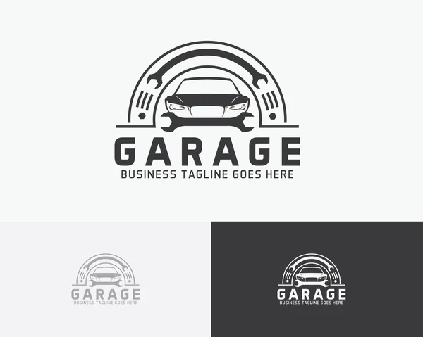 ガレージのベクトルのロゴ — ストックベクタ