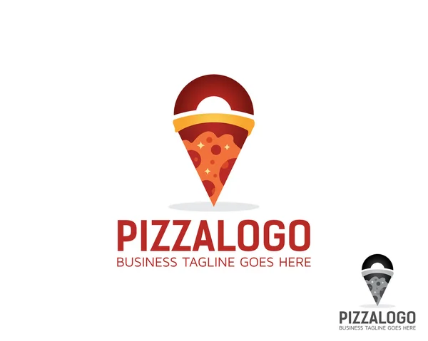 Vector Logo Pizza Point — Stock Vector