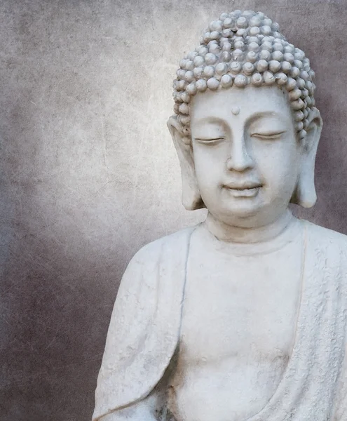 Vintage buddha-fej — Stock Fotó
