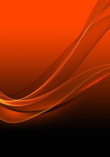 Абстрактные Фоновые Волны Черный Оранжевый Красный Фон Обоев Визитная Карточка — стоковое фото