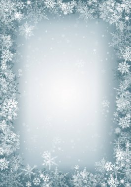 Kar zemini. Dağınık taneli mavi Noel karı. Kar yağarken kış konsepti. Tatil dokusu ve beyaz kar taneleri.