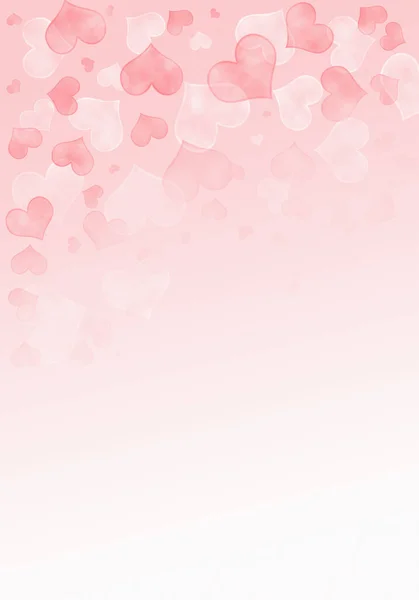 Abstrakter Leuchtend Pinkfarbener Hintergrund Mit Verschwommenen Herzen Illustration Mit Herzen — Stockfoto