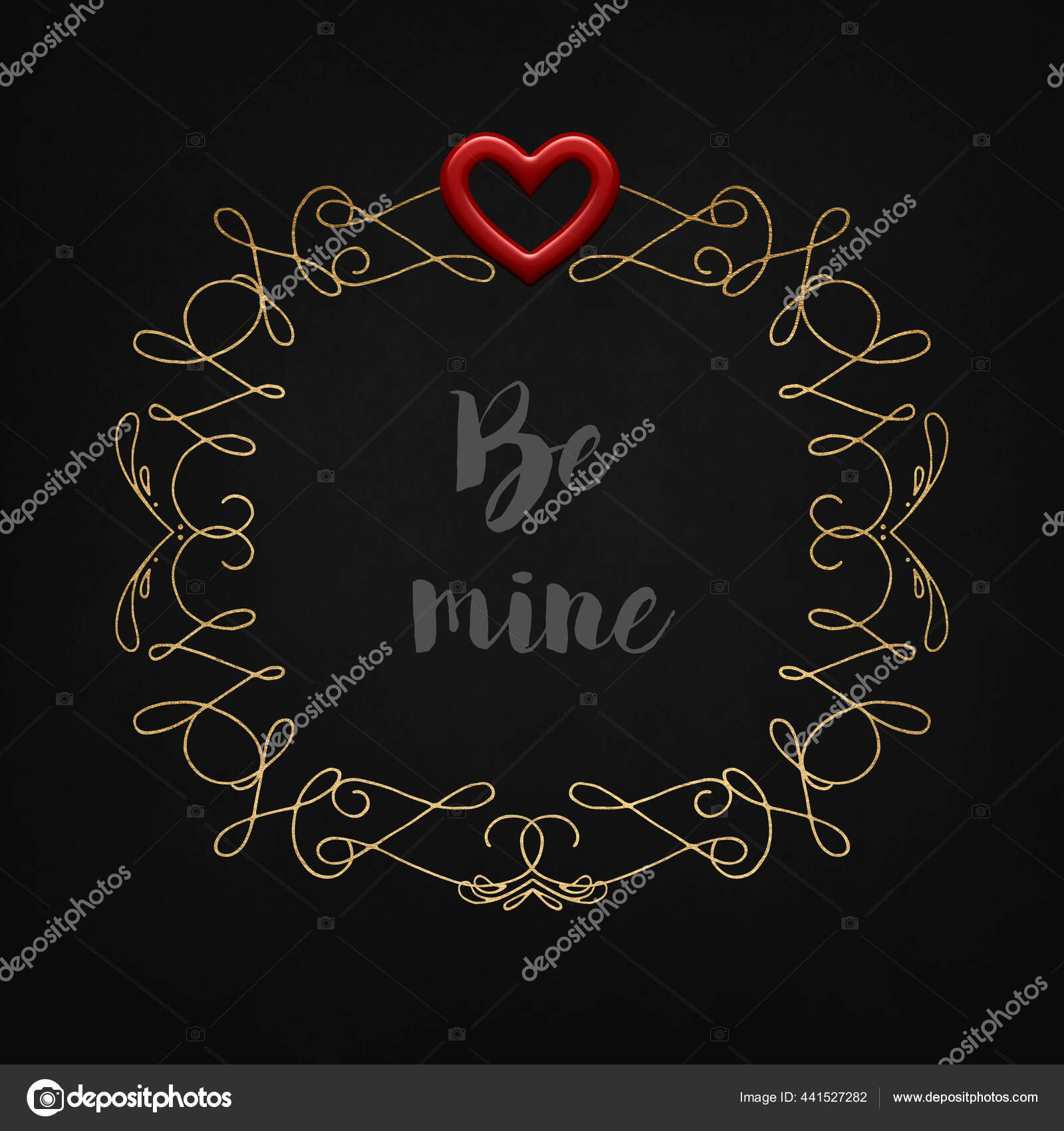 Hari Valentine Red Valentines Day Heart Dengan Kata Kata Mine Stok Foto Britaseifertgooglemailcom 441527282