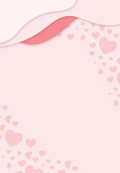 Abstract Bright Pink Background Blurred Hearts Illustration Hearts Valentines Day — Stockfoto
