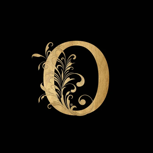 Logotipo Luxuoso Monograma Letra Boutique Letra Dourada Vintage Com Projeto — Fotografia de Stock