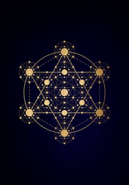 Kutsal Geometri Ağı: Metatron 'un Küpü. Doğada matematik, doğa ve maneviyat..