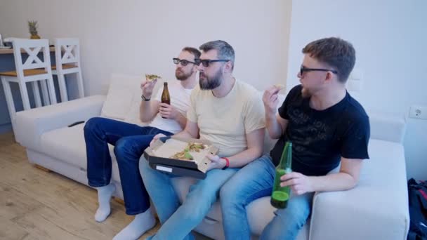 Amigos casa fiesta en casa — Vídeos de Stock