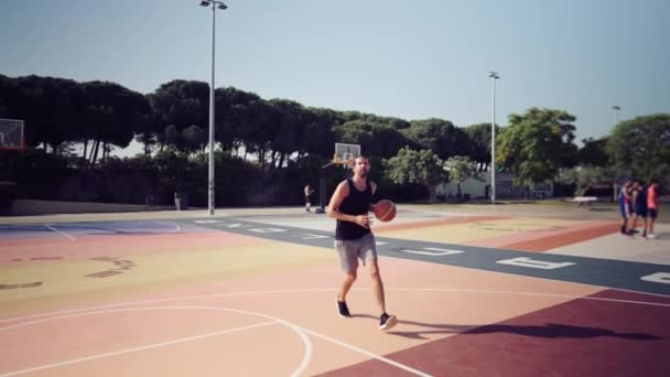 Basket manqué tir en 4k au ralenti 100fps — Video