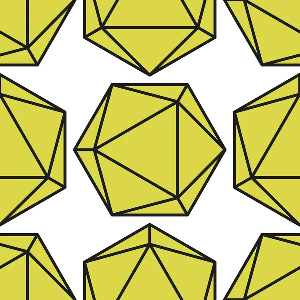 Icosahedron desen vector2 — Stok Vektör