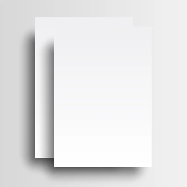 İki kağıt mockup a4