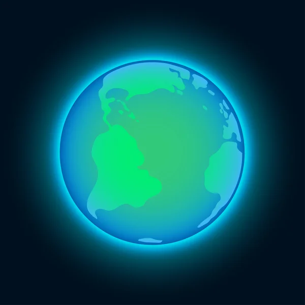 Terra vettoriale blu — Vettoriale Stock