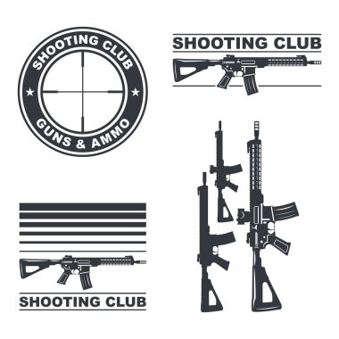 weapon rifle emblem clipart