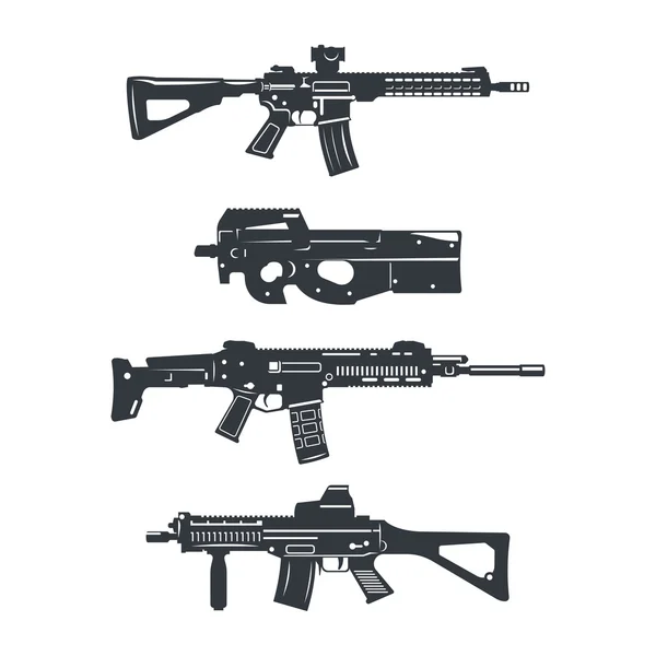 Rifle de arma set 2 — Vector de stock