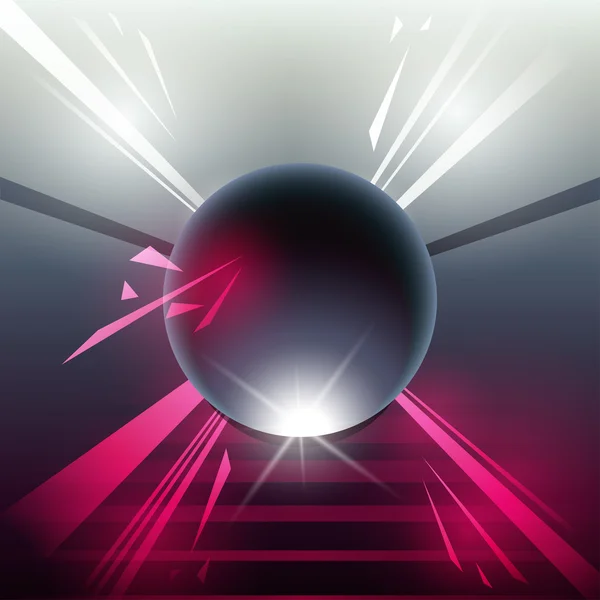 Sci-Fi laser bol roze — Stockvector