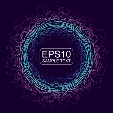 Dalga daire background2