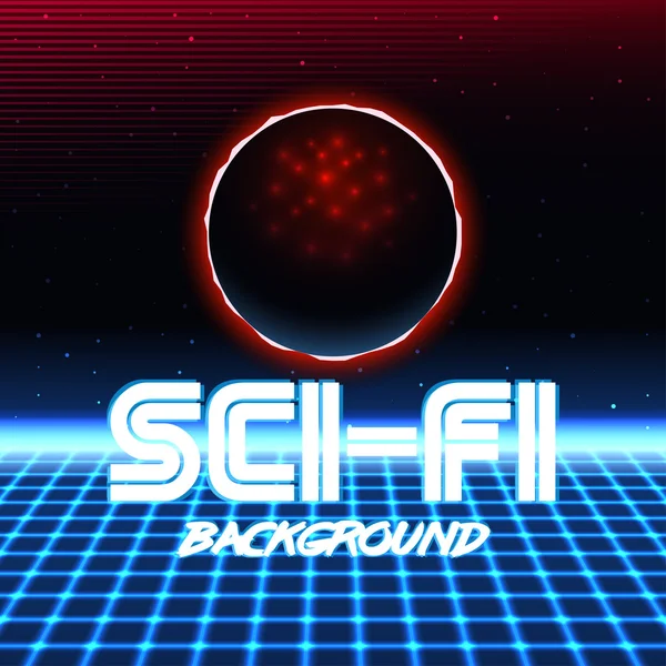 Retro sci fi sfondo10 — Vettoriale Stock