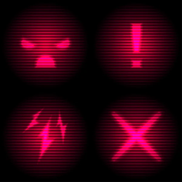 Laser-Gefahrensymbol — Stockvektor