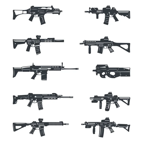 Rifles de assalto conjunto —  Vetores de Stock