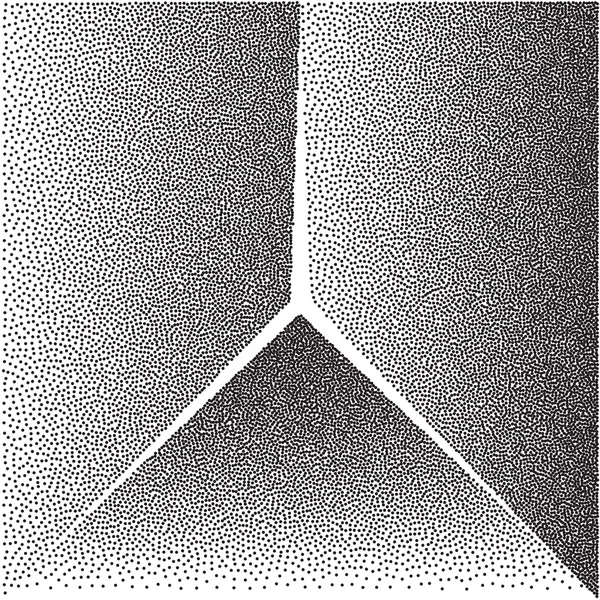 Triangle dotwork gradient — Stock Vector