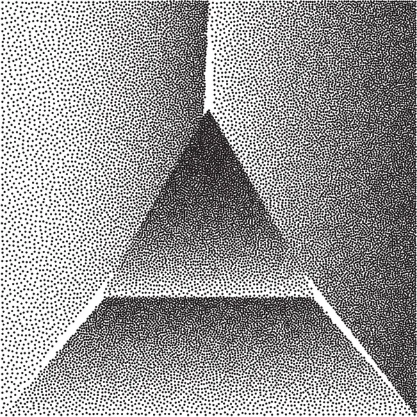 Trojúhelník dotwork gradient3 — Stockový vektor