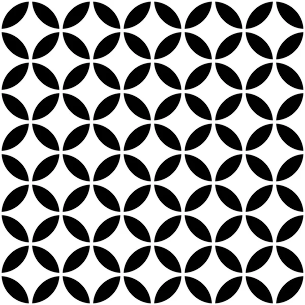 Daire siyah Dikişsiz desen vektör