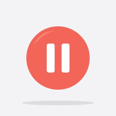 Duraklat simge vektör