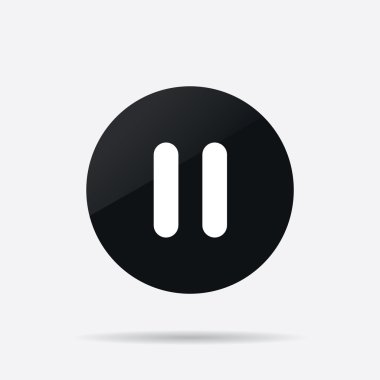 Duraklat simge vektör