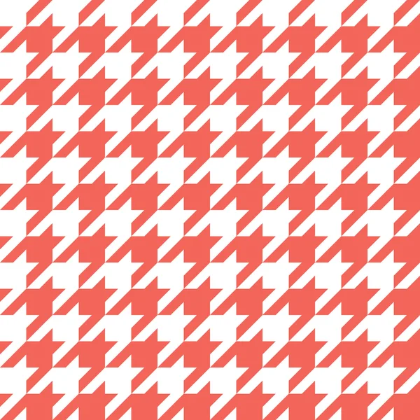 Padrão Houndstooth Vermelho em Vector —  Vetores de Stock