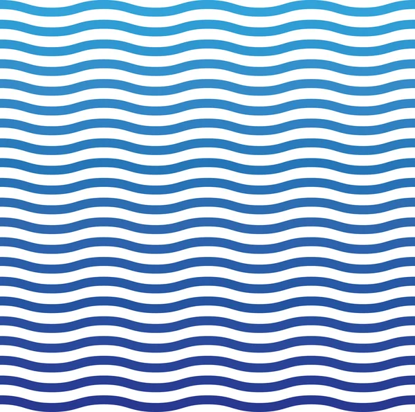 Хвильовий синій візерунок. Морський фон у векторі — стоковий вектор