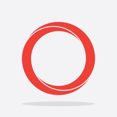 Geometrik daire simge vektör