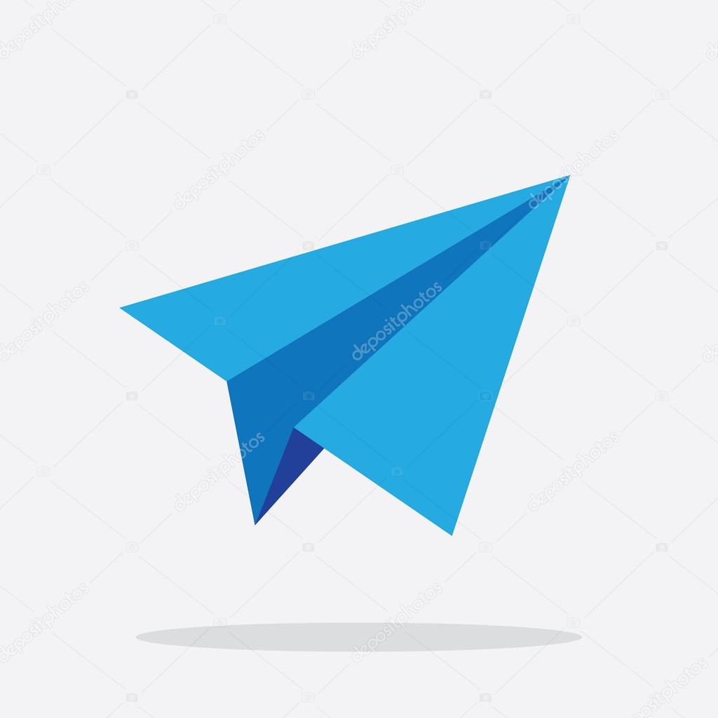 Plane Icon Paper Plane Icon In Vector Vector Image By C Sgustok Vector Stock