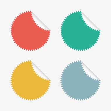 Renkli çıkartmaları kümesi vektör