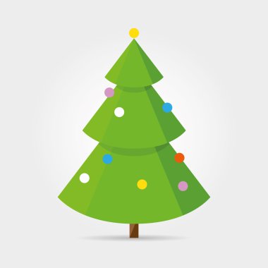 Vektör poligonal Noel ağacı