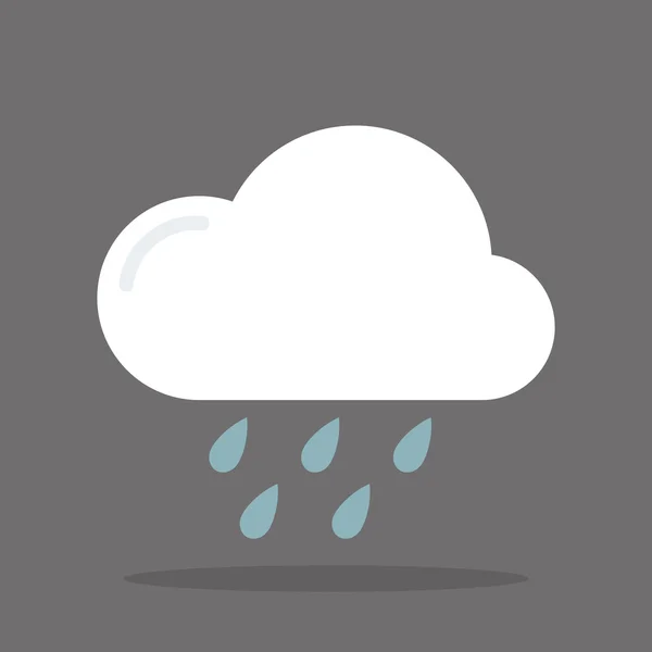 Pluie, Icône météo à Vector — Image vectorielle