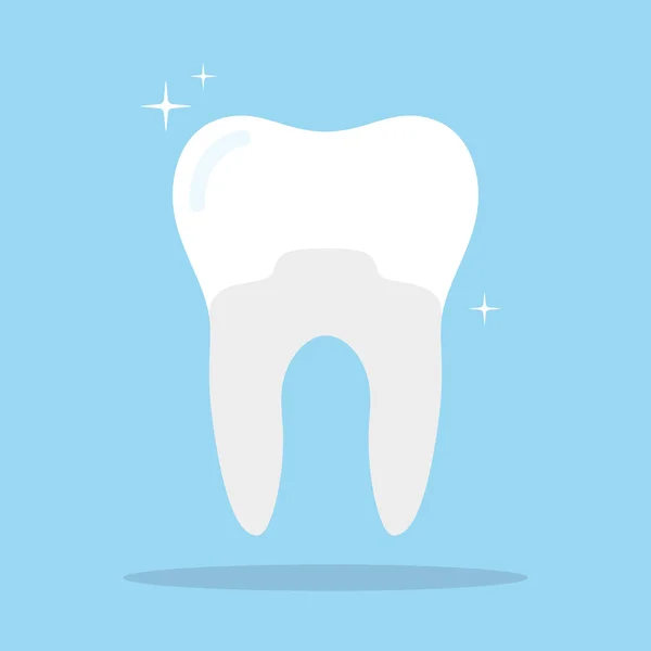 Ceramic Tooth Icon in Vector — Stock Vector