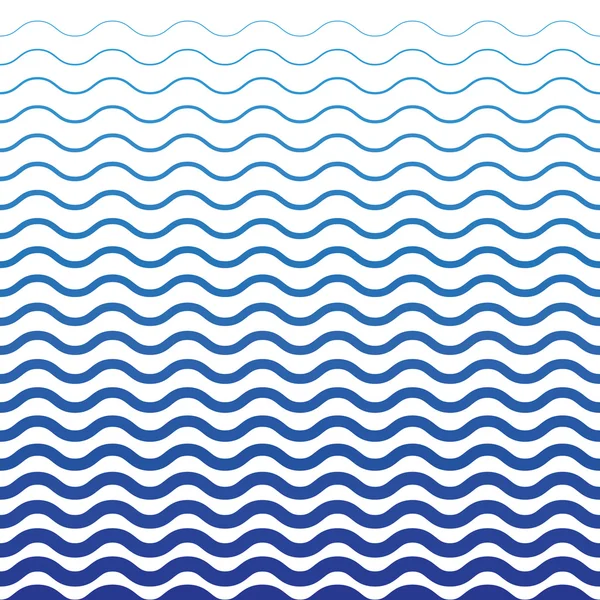 Wave Blue Pattern. Fondo marino en vectores — Vector de stock