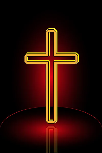 Christian Cross vecteur — Image vectorielle