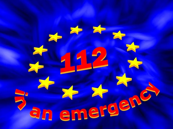 112 telefone de emergência — Fotografia de Stock