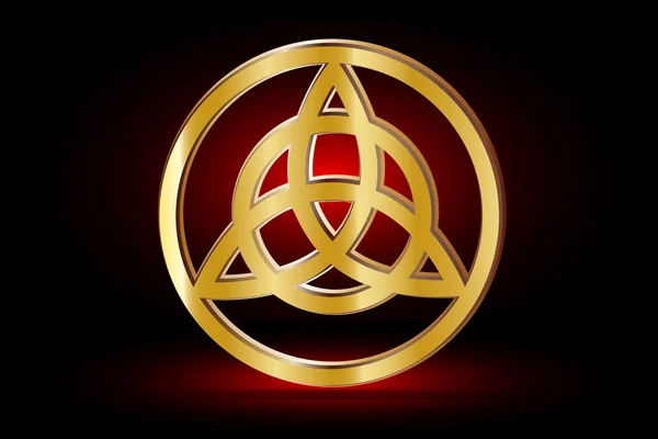 Triquetra símbolo, Vector, ilustración  , — Vector de stock