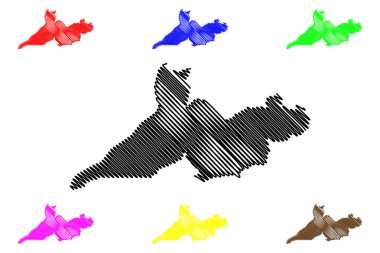 Rio Branco Şehri ve Belediyesi (Brezilya Federatif Cumhuriyeti, Acre State) harita vektör çizimi, Rio Branco harita şehri