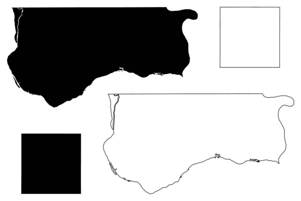 Comté Thayer Sarpy Nebraska Comté Des États Unis Amérique États — Image vectorielle