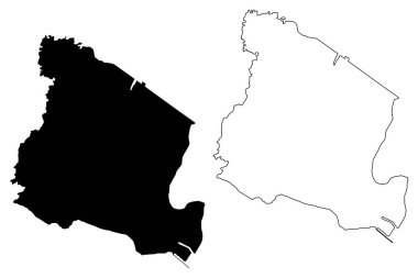 Essex County, New Jersey (ABD eyaleti, Amerika Birleşik Devletleri, ABD, ABD) harita vektör çizimi, çizim Essex haritası