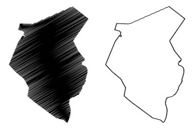 Juba Şehri (Güney Sudan Cumhuriyeti, Orta Ekvator Eyaleti) harita vektör çizimi, çizim şehri Juba haritası