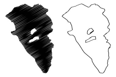 Kitwe Şehri (Zambiya Cumhuriyeti, Bakır Kemer Eyaleti) harita vektör çizimi, çizim şehri Kitwe-Nkana haritası