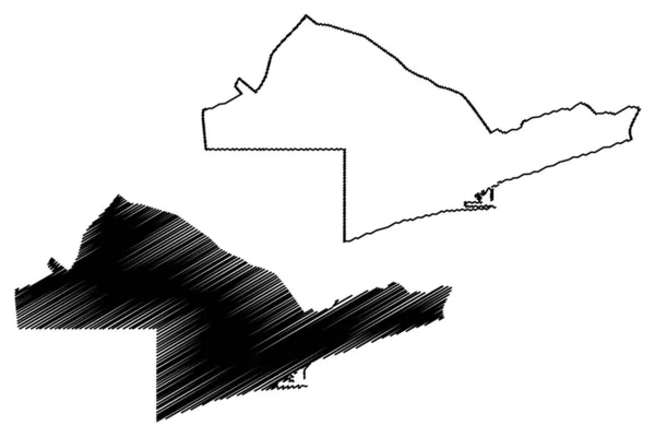 Lome City Togo République Togolaise Région Maritime Illustration Vectorielle Carte — Image vectorielle